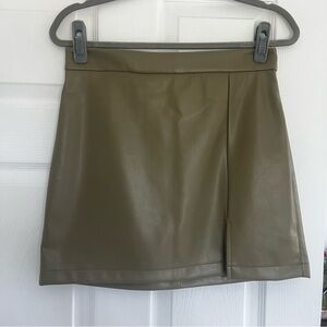 Olive green skirt